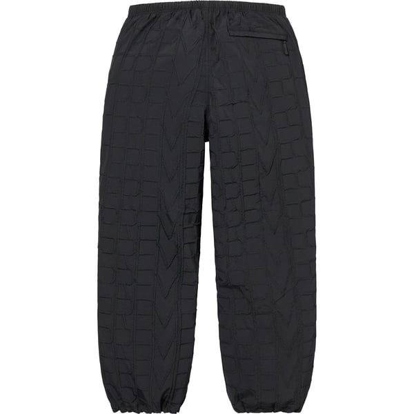 Supreme Repeat Stitch Track Pant - Black (front)