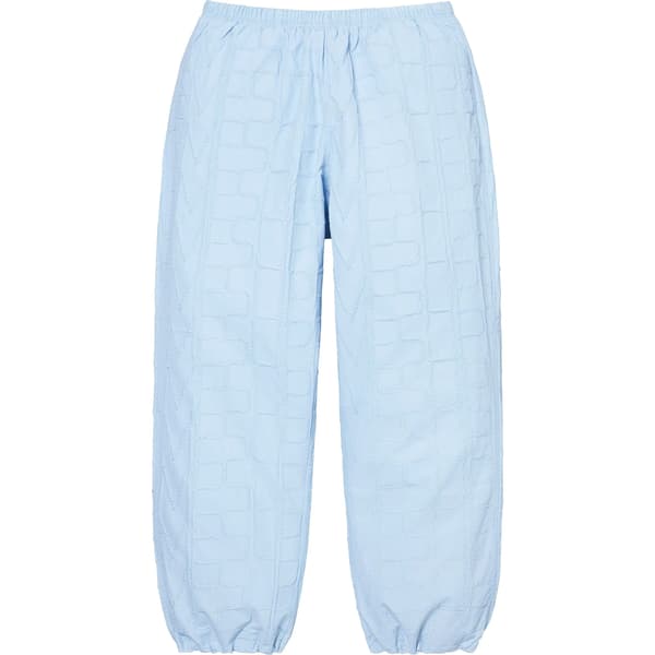 Supreme Repeat Stitch Track Pant - Light Blue (front)