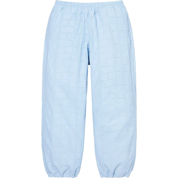Supreme Repeat Stitch Track Pant - Light Blue (front)