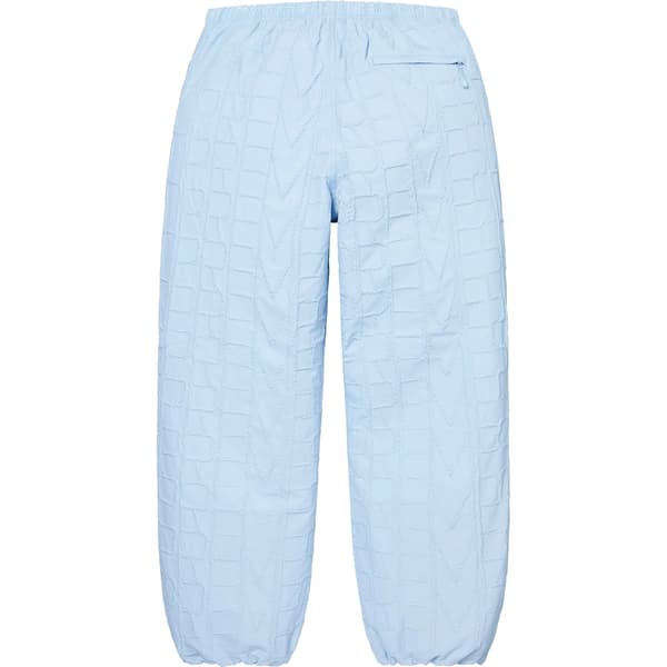 Supreme Repeat Stitch Track Pant - Light Blue (front)