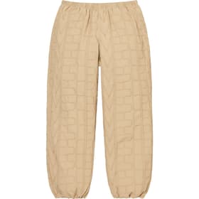 Supreme Repeat Stitch Track Pant Tan