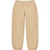 Supreme Repeat Stitch Track Pant - Tan (front)