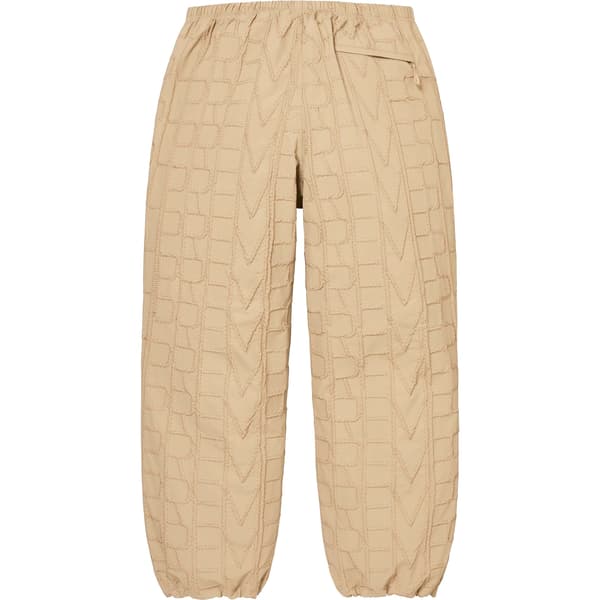 Supreme Repeat Stitch Track Pant - Tan (front)