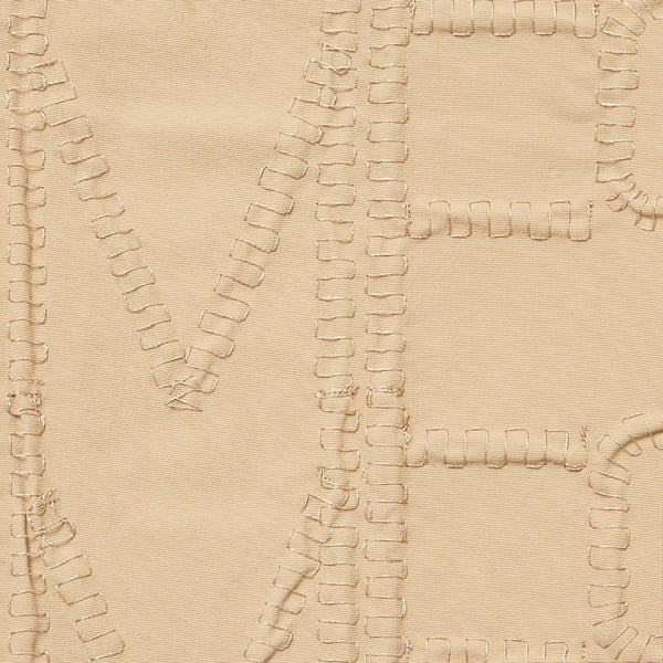 Supreme Repeat Stitch Track Pant - Tan (front)