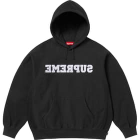 Supreme Reverse Hooded Sweatshirt Black