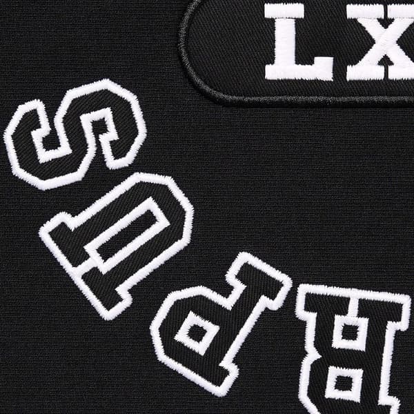 Supreme Reverse Hooded Sweatshirt - Black (front)