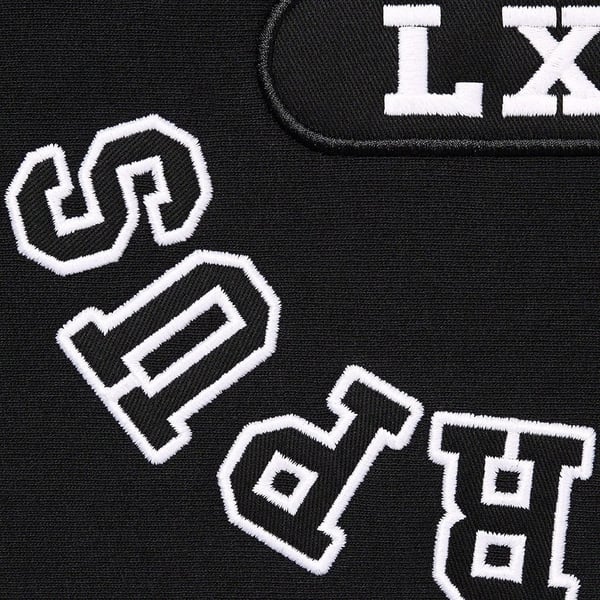 Supreme Reverse Hooded Sweatshirt - Black (front)