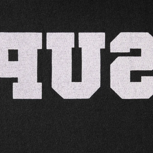 Supreme Reverse Hooded Sweatshirt - Black (front)