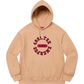 Supreme Reverse Hooded Sweatshirt Dark Tan