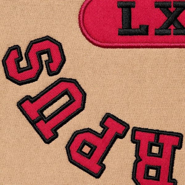 Supreme Reverse Hooded Sweatshirt - Dark Tan (front)