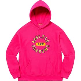 Supreme Reverse Hooded Sweatshirt Fuchsia