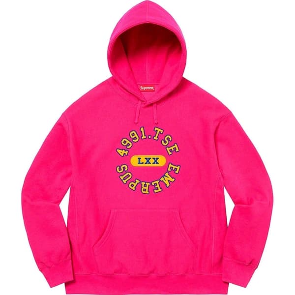 Supreme Reverse Hooded Sweatshirt - Fuchsia (front)