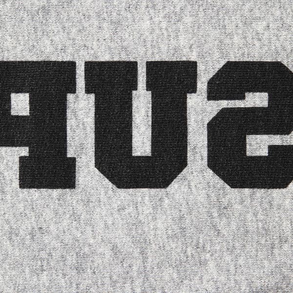 Supreme Reverse Hooded Sweatshirt - Heather Grey (front)