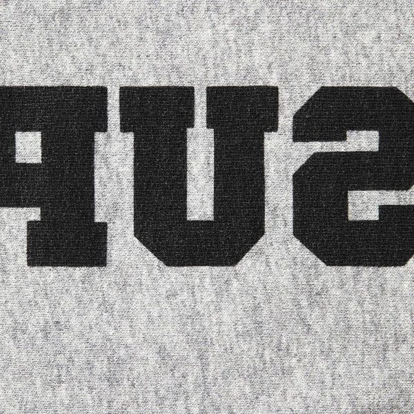 Supreme Reverse Hooded Sweatshirt - Heather Grey (front)