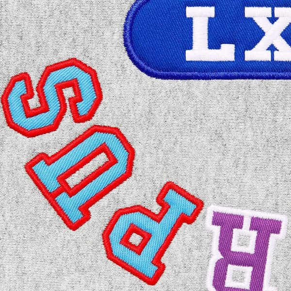 Supreme Reverse Hooded Sweatshirt - Heather Grey (front)