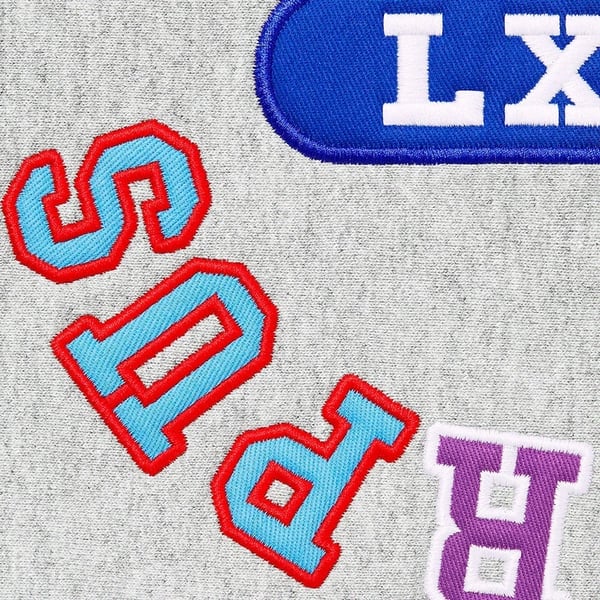 Supreme Reverse Hooded Sweatshirt - Heather Grey (front)