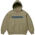 Supreme Reverse Hooded Sweatshirt - Light Olive (front)