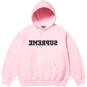 Supreme Reverse Hooded Sweatshirt Light Pink