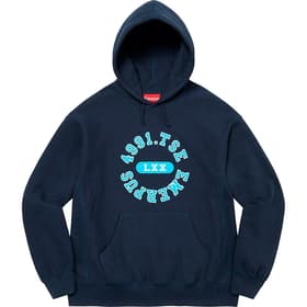 Supreme Reverse Hooded Sweatshirt Navy