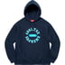 Supreme Reverse Hooded Sweatshirt - Navy (front)