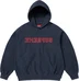 Supreme Reverse Hooded Sweatshirt - Navy (front)