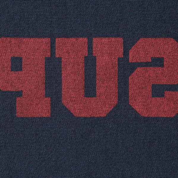 Supreme Reverse Hooded Sweatshirt - Navy (front)