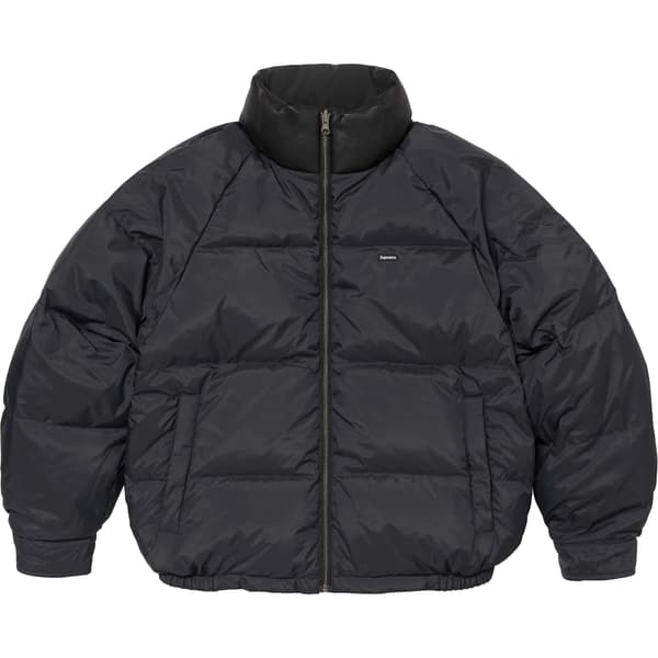 Supreme Reversible Down Puffer Jacket - Black (front)
