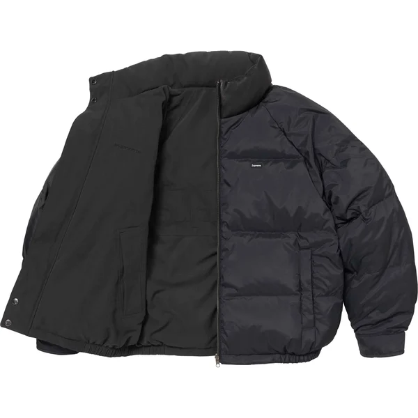 Supreme Reversible Down Puffer Jacket - Black (front)