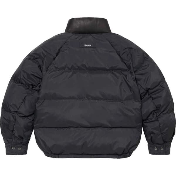 Supreme Reversible Down Puffer Jacket - Black (front)