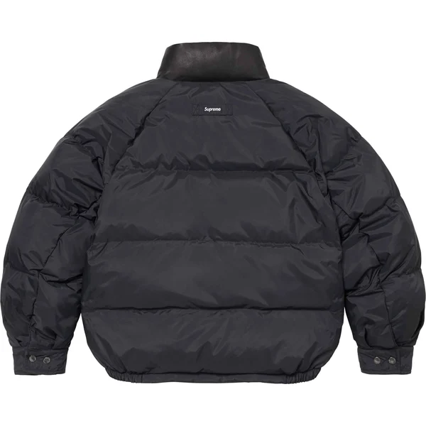 Supreme Reversible Down Puffer Jacket - Black (front)