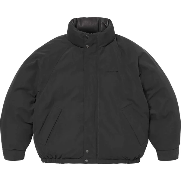 Supreme Reversible Down Puffer Jacket - Black (front)