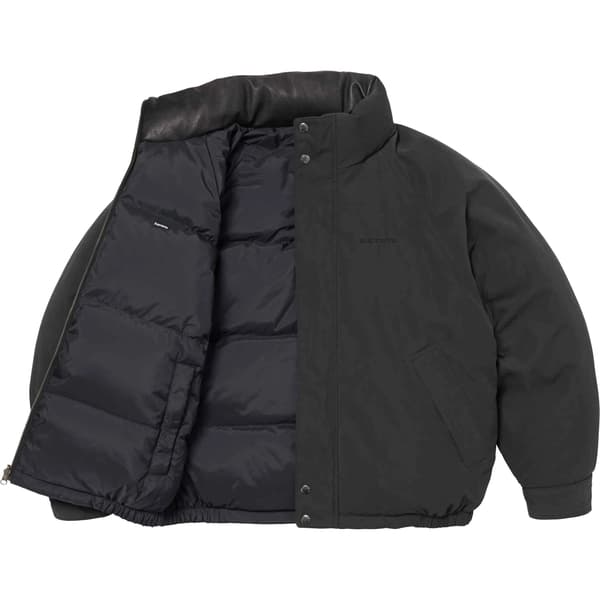 Supreme Reversible Down Puffer Jacket - Black (front)