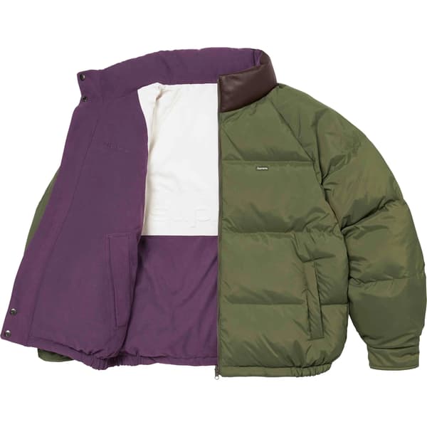 Supreme Reversible Down Puffer Jacket - Purple (front)