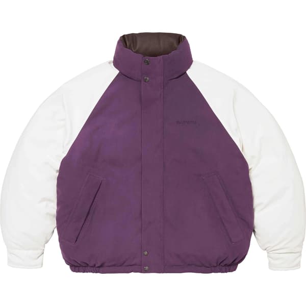 Supreme Reversible Down Puffer Jacket - Purple (front)