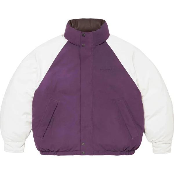 Supreme Reversible Down Puffer Jacket - Purple (front)