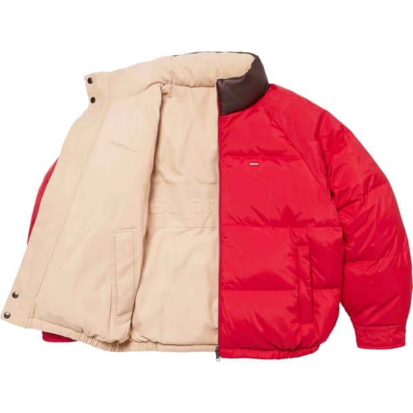 Supreme Reversible Down Puffer Jacket - Tan (front)