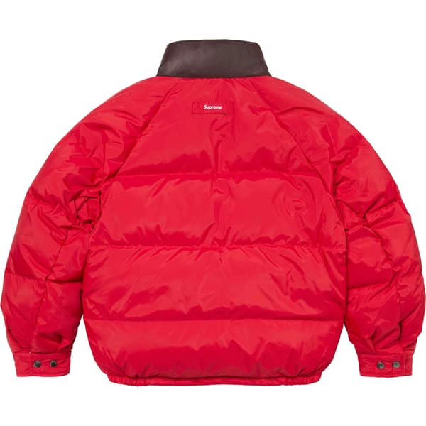Supreme Reversible Down Puffer Jacket - Tan (front)