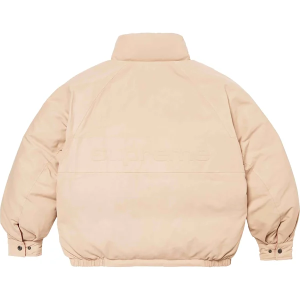 Supreme Reversible Down Puffer Jacket - Tan (front)