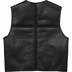 Supreme Reversible Faux Shearling Vest - Black (front)