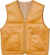 Supreme Reversible Faux Shearling Vest - Yellow (front)
