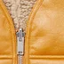 Supreme Reversible Faux Shearling Vest - Yellow (front)