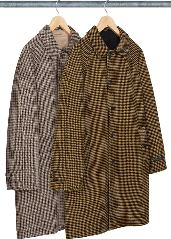 Supreme Reversible Houndstooth Overcoat - Product Image