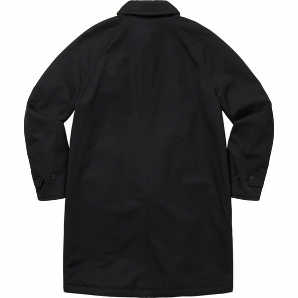 Supreme Reversible Houndstooth Overcoat - Black (front)