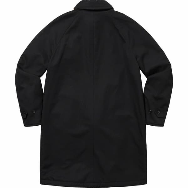 Supreme Reversible Houndstooth Overcoat - Black (front)