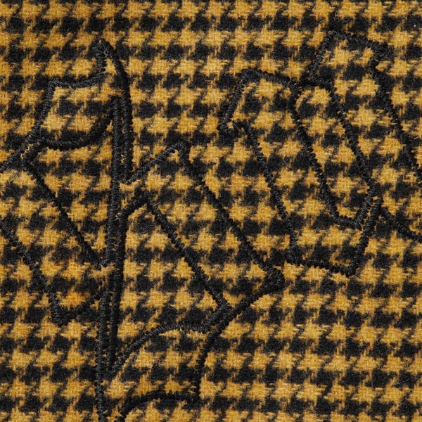 Supreme Reversible Houndstooth Overcoat - Black (front)