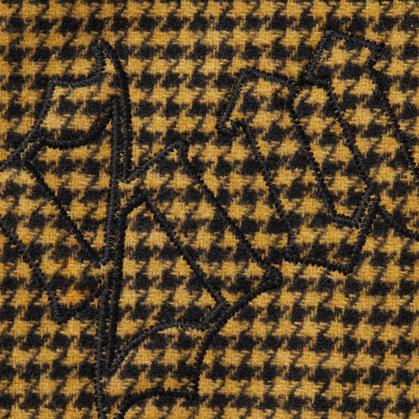 Supreme Reversible Houndstooth Overcoat - Black (front)