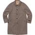 Supreme Reversible Houndstooth Overcoat - Tan (front)