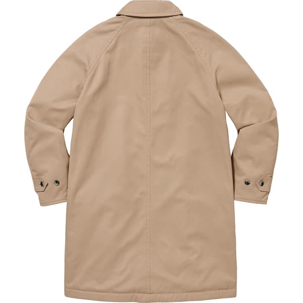 Supreme Reversible Houndstooth Overcoat - Tan (front)