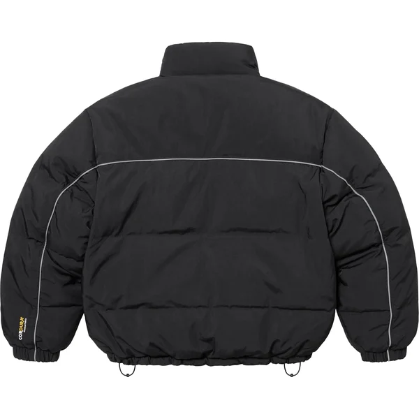 Supreme Reversible Puffer Jacket - Black (front)