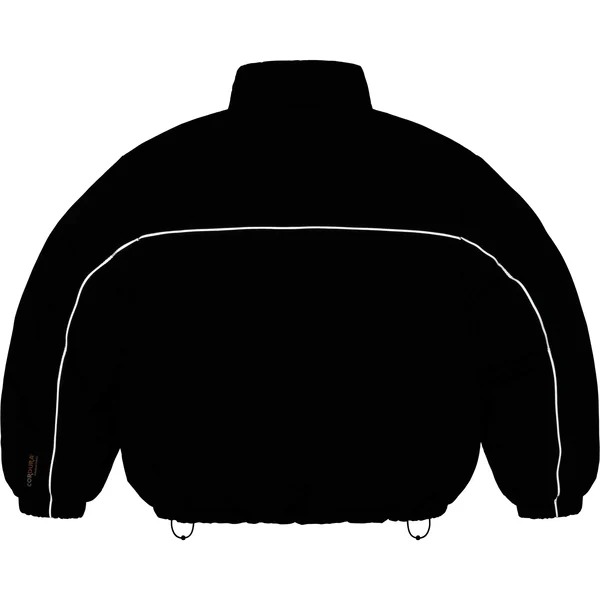 Supreme Reversible Puffer Jacket - Black (front)